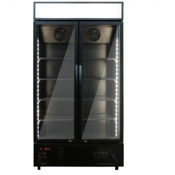 LC-600S Upright Sub Zero Display Fridge with Glass Door for Beverage Promotion