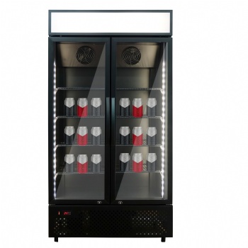 LC-600S Upright Sub Zero Display Fridge with Glass Door for Beverage Promotion